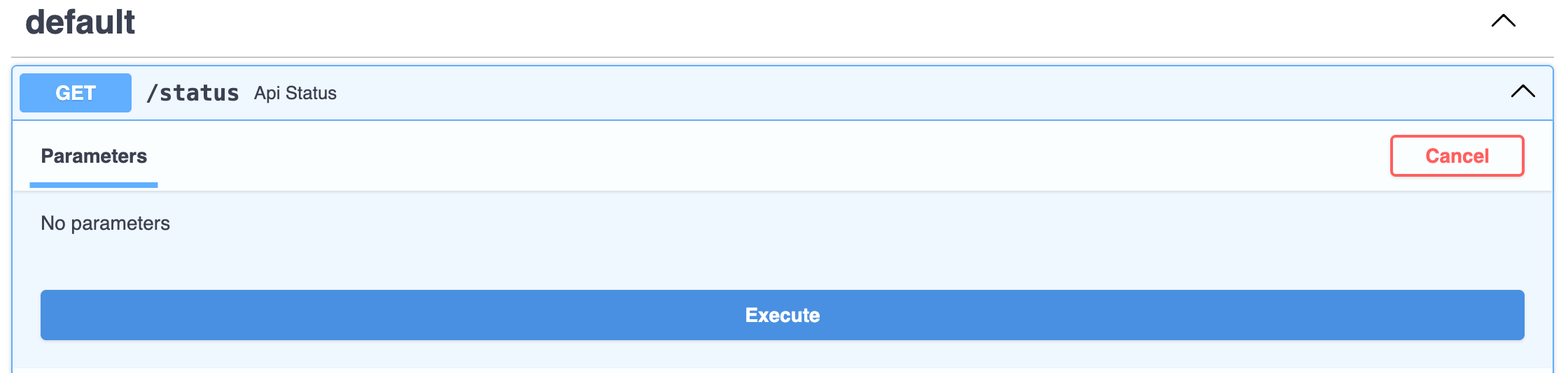 Click the Execute button